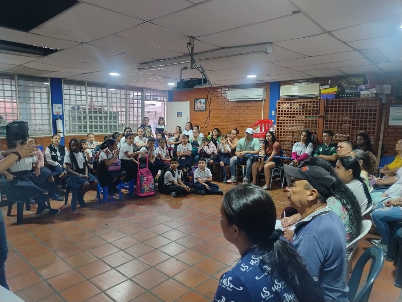 Community gathering with youth and families